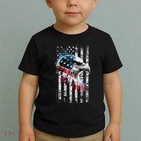 American Flag Bald Eagle Patriotic Bald Eagle Toddler T-Shirt thumb 2