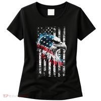 American Flag Bald Eagle Patriotic Bald Eagle Women's T-Shirt thumb 0
