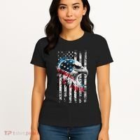 American Flag Bald Eagle Patriotic Bald Eagle Women's T-Shirt thumb 4