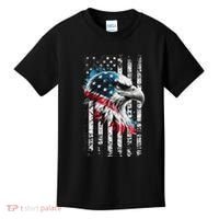 American Flag Bald Eagle Patriotic Bald Eagle Kids T-Shirt thumb 0