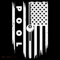 American Flag Billiards Pool Player Billiard Gift Doggie Tank thumb 4