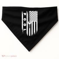 American Flag Billiards Pool Player Billiard Gift USA-Made Doggie Bandana thumb 0