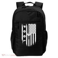 American Flag Billiards Pool Player Billiard Gift Backpack thumb 0