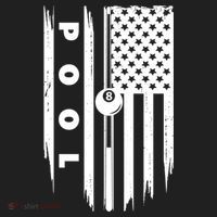 American Flag Billiards Pool Player Billiard Gift Beanie thumb 2