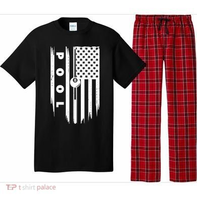 American Flag Billiards Pool Player Billiard Gift Pajama Set