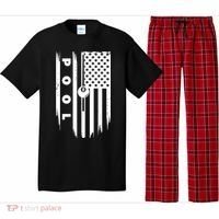 American Flag Billiards Pool Player Billiard Gift Pajama Set thumb 0