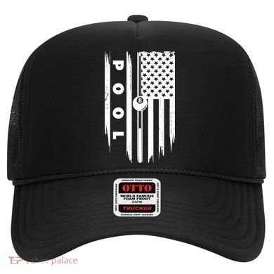 American Flag Billiards Pool Player Billiard Gift Hat