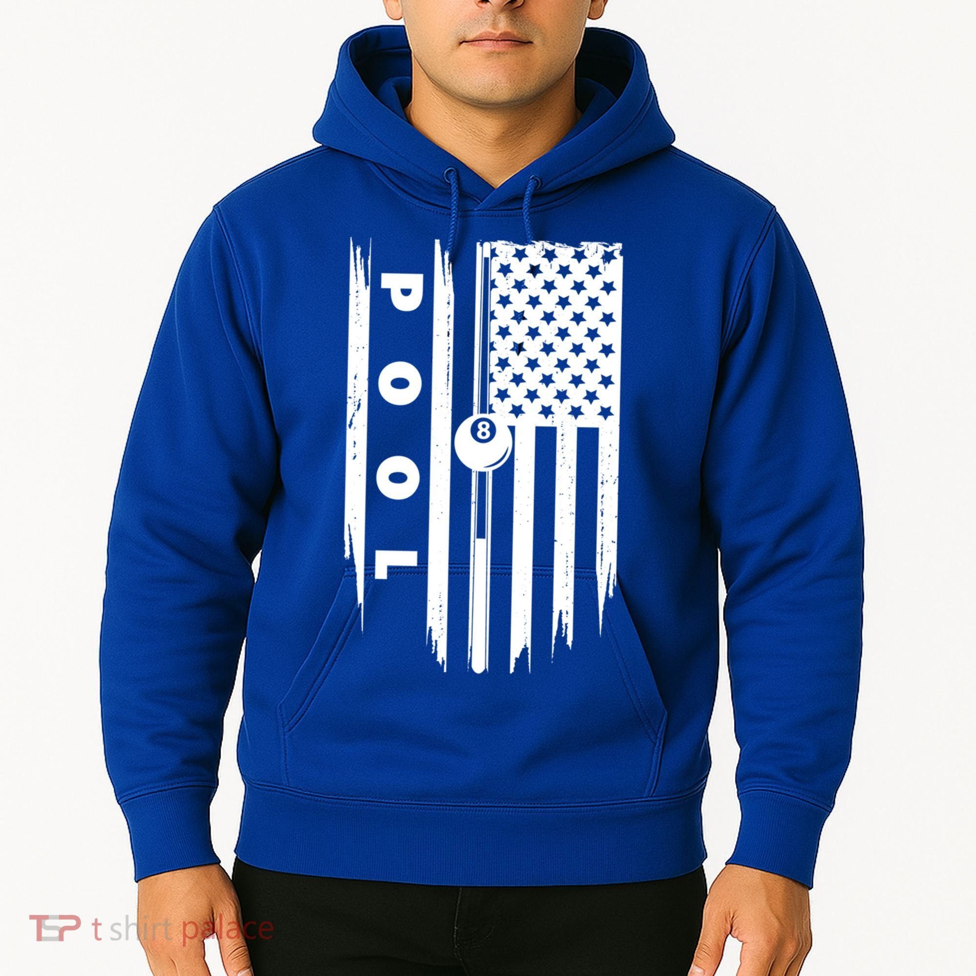 American Flag Billiards Pool Player Billiard Gift Hoodie