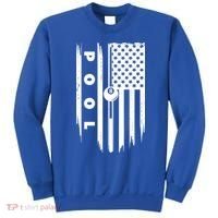 American Flag Billiards Pool Player Billiard Gift Sweatshirt thumb 0