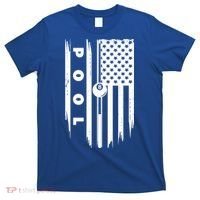 American Flag Billiards Pool Player Billiard Gift T-Shirt thumb 0