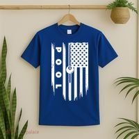 American Flag Billiards Pool Player Billiard Gift T-Shirt thumb 2