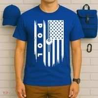 American Flag Billiards Pool Player Billiard Gift T-Shirt thumb 6
