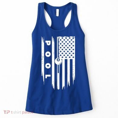 American Flag Billiards Pool Player Billiard Gift Women's Tank Top