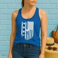 American Flag Billiards Pool Player Billiard Gift Women's Tank Top thumb 2