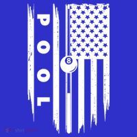 American Flag Billiards Pool Player Billiard Gift Kids Long Sleeve Shirt thumb 2