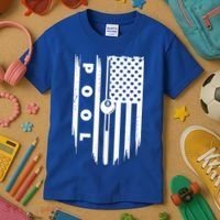 American Flag Billiards Pool Player Billiard Gift Kids T-Shirt thumb 3
