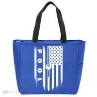 American Flag Billiards Pool Player Billiard Gift Tote Bag thumb 0