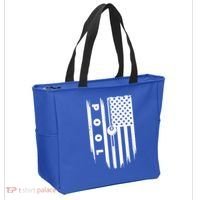 American Flag Billiards Pool Player Billiard Gift Tote Bag thumb 2
