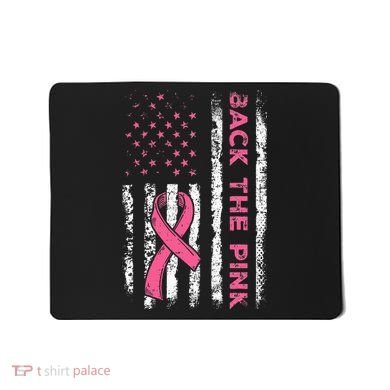 American Flag Back The Breast Cancer Awareness Mousepad