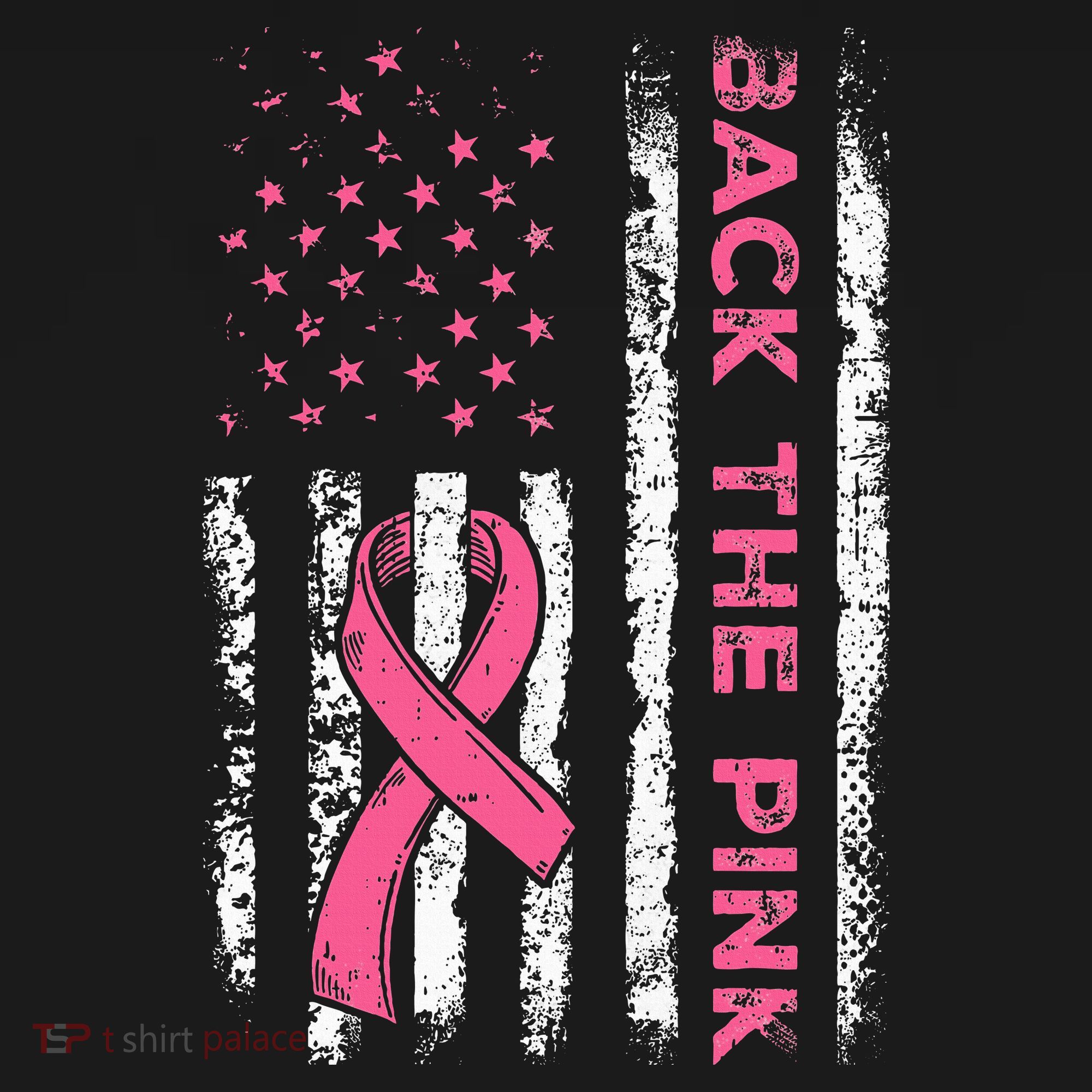 American Flag Back The Breast Cancer Awareness Visor