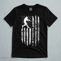 American Flag Baseball Apparel Vintage Baseball T-Shirt thumb 5
