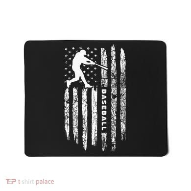 American Flag Baseball Apparel Vintage Baseball Mousepad