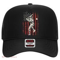 American Flag Baseball Team Gift For Men Hat thumb 0