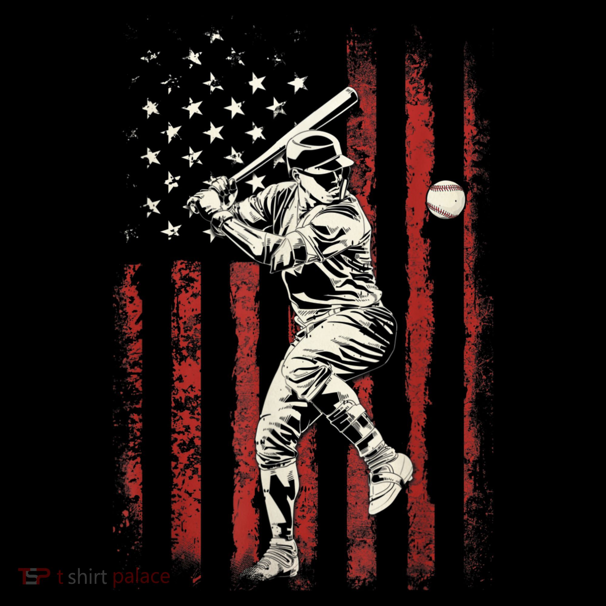 American Flag Baseball Team Gift For Men Visor