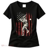 American Flag Baseball Team Gift For Men Women's T-Shirt thumb 0