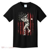 American Flag Baseball Team Gift For Men Kids T-Shirt thumb 0