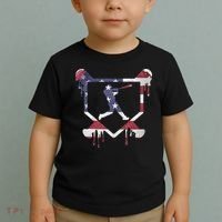 American Flag Baseball Dripping Ice Cream Home Plate Toddler T-Shirt thumb 2
