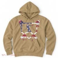 American Flag Baseball Dripping Ice Cream Home Plate Hoodie thumb 0
