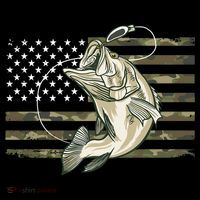 American Flag Bass Fish Fisherman Coffee Mug thumb 5