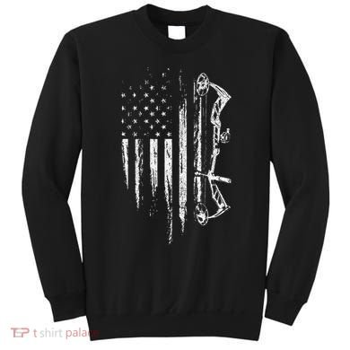 American Flag Bowhunting Bow Archery Sweatshirt