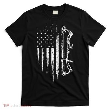 American Flag Bowhunting Bow Archery T-Shirt
