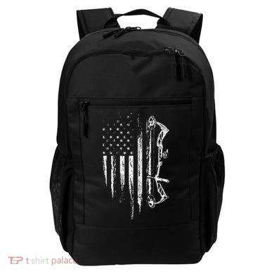 American Flag Bowhunting Bow Archery Backpack