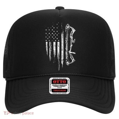 American Flag Bowhunting Bow Archery Hat