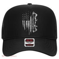 American Flag Bowhunting Bow Archery Hat thumb 0