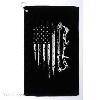 American Flag Bowhunting Bow Archery Golf Towel