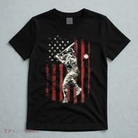 American Flag Baseball Team T-Shirt thumb 5