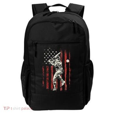 American Flag Baseball Team Backpack