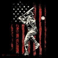 American Flag Baseball Team Bucket Hat thumb 4