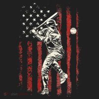 American Flag Baseball Team Tumbler thumb 3