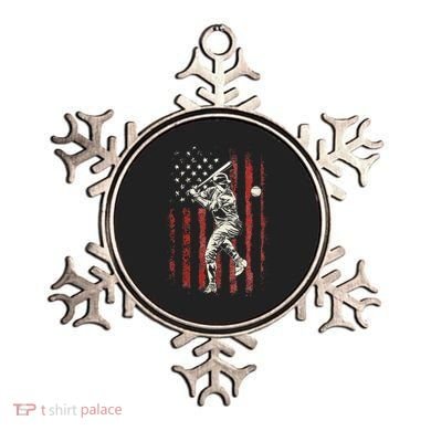 American Flag Baseball Team Ornament
