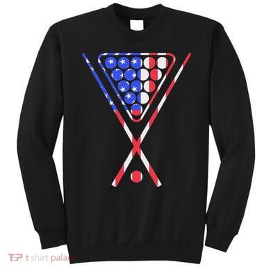 American Flag Billiards Pool Cue And Rack Design Gift Sweatshirt