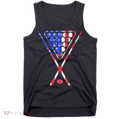 American Flag Billiards Pool Cue And Rack Design Gift Tank Top
