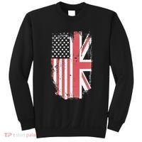 American Flag & British Flag Usa Uk Stars Stripes Union Jack Sweatshirt thumb 0