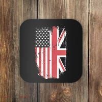 American Flag & British Flag Usa Uk Stars Stripes Union Jack Coaster thumb 0