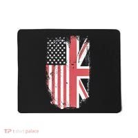 American Flag & British Flag Usa Uk Stars Stripes Union Jack Mousepad thumb 0