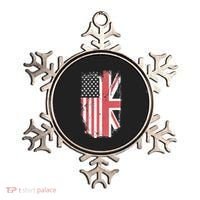 American Flag & British Flag Usa Uk Stars Stripes Union Jack Ornament thumb 0